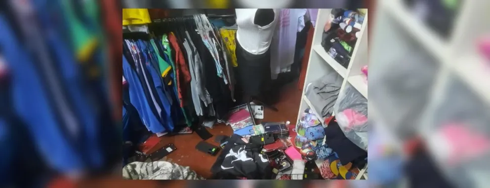 Tocó perder: lacra salteña fue atrapada infraganti cuando desvalijaba un local de ropa