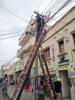 La calle Catamarca permanecerá cerrada por retiro de cableado en desuso