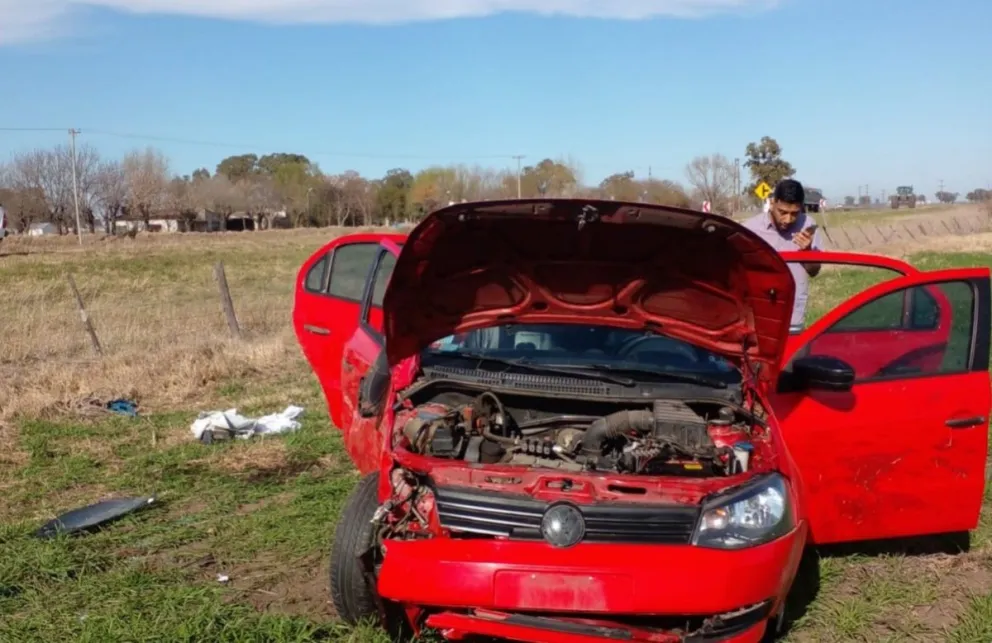 Un auto quedó hecho añicos tras un brutal choque en la ruta cerca de Metán