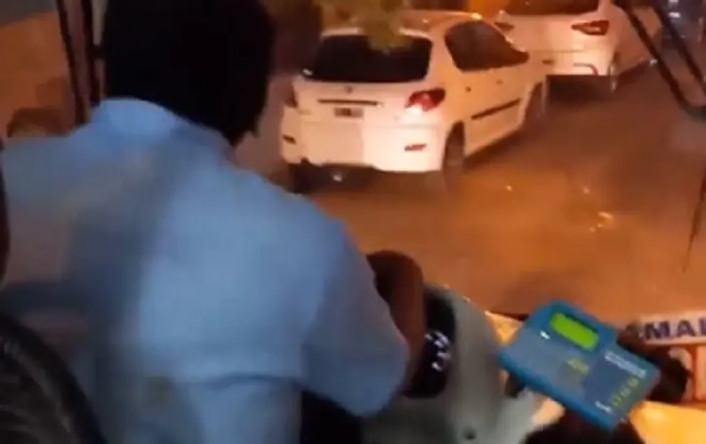 Pelea colectivero.