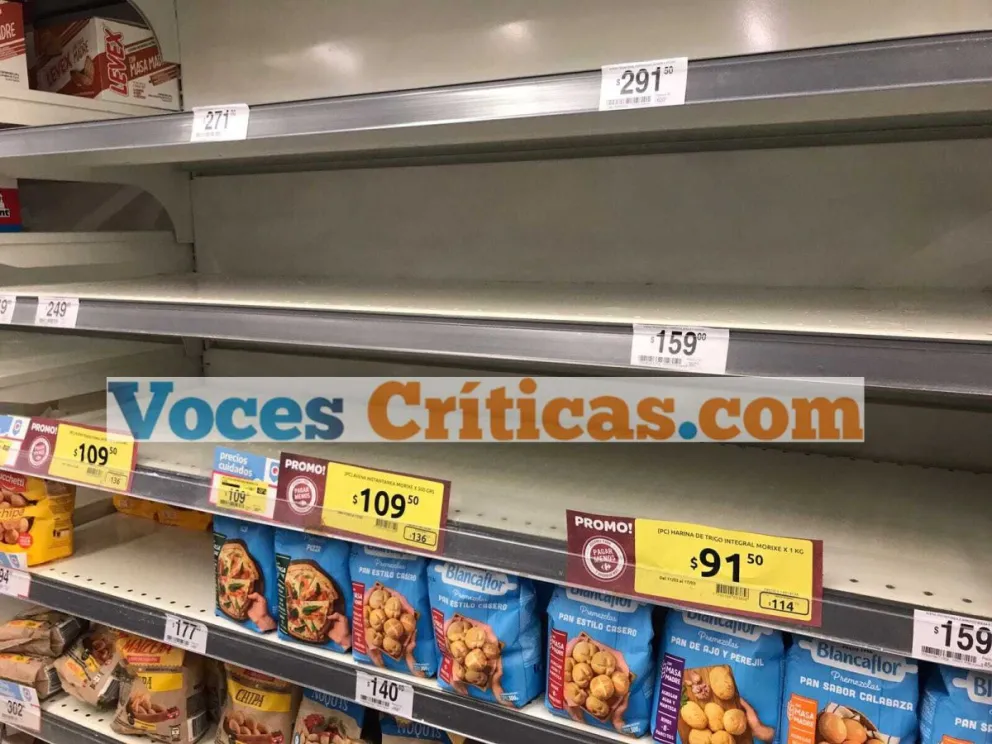 ¿Desabastecimiento en Salta? Preocupación por varias góndolas vacías en un conocido supermercado
