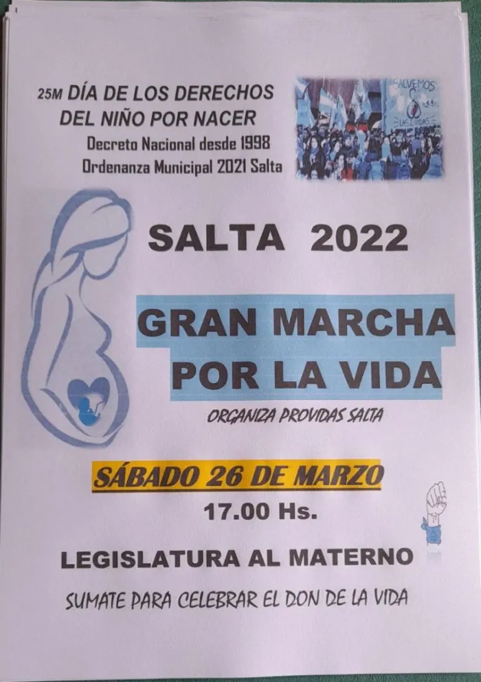 "Celebremos el don de la vida": marcha en contra del aborto