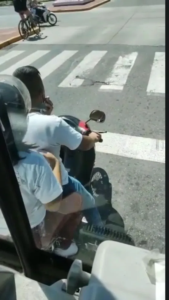 ¿Otra vez Saeta? conflicto entre un colectivo y un motociclista