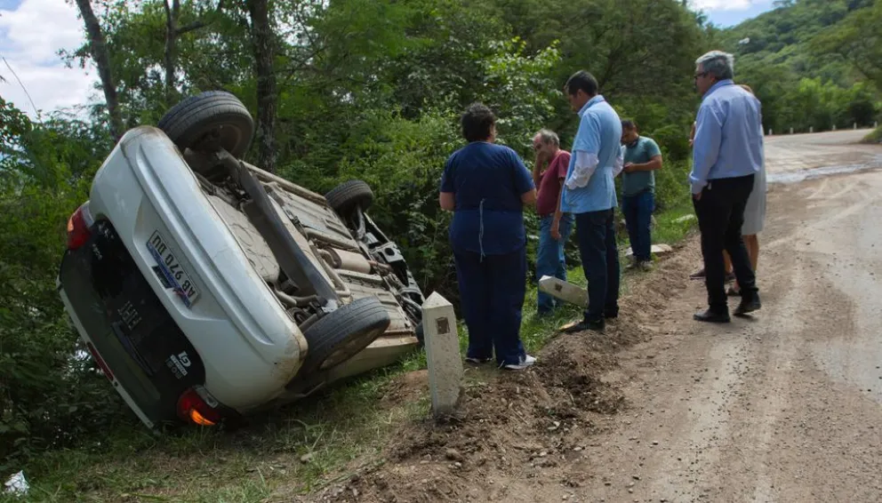 Terrible forma de iniciar la semana: accidente sobre ruta nacional 9