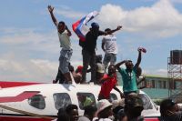 Protesta en Haití.