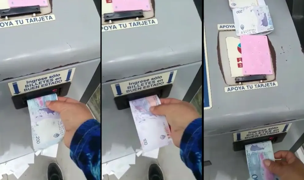 |VIDEO| Teléfono para SAETA: salteña metió $600 pesos y la máquina no le cargó la tarjeta