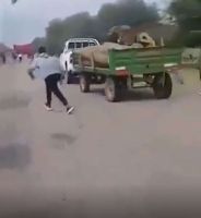 De terror: una camioneta se abalanzó sobre unos manifestantes