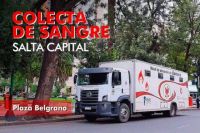 Donación de sangre: Se realizará mañana en plaza Belgrano