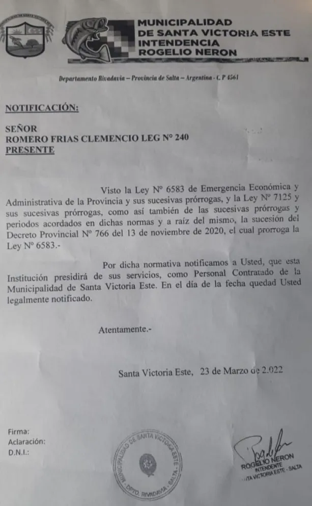 "Tienen que aclarar las cosas": el reclamo de una comunidad originaria al Intendente Nerón