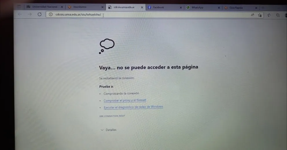 Así no se puede estudiar: los miles de obstáculos que deben sortear los estudiantes de la UNSa