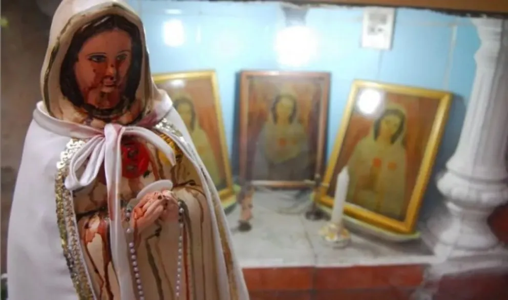 Virgen Rosa Mística Metán.
