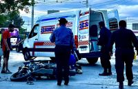 Accidentes viales: un motociclista resultó gravemente herido tras chocar con un SAETA