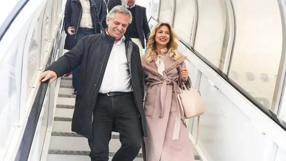 Alberto Fernández y Fabiola.