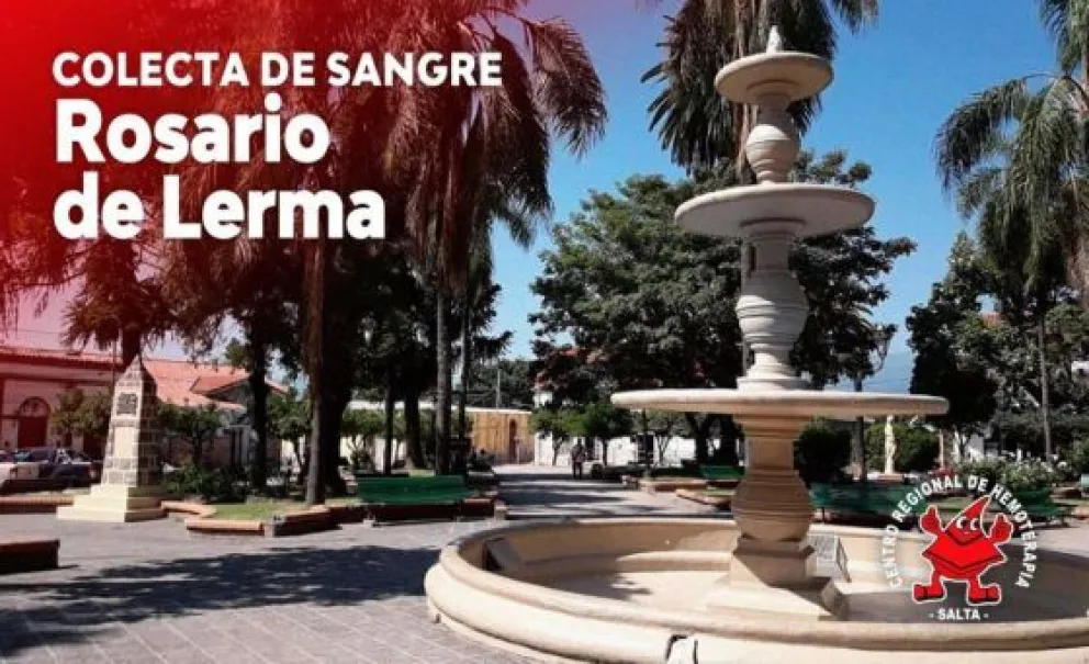 Rosario de Lerma: Convocan a una colecta de sangre