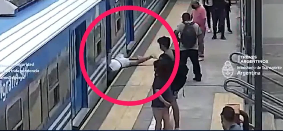 Casi termina en tragedia: Conocé lo que pasó en las vías del tren