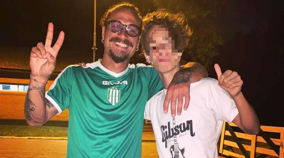 Daniel Osvaldo y su hijo mayor Gianluca