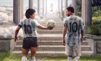 Video: Maradona y Messi se unen para hacer el gol definitivo 