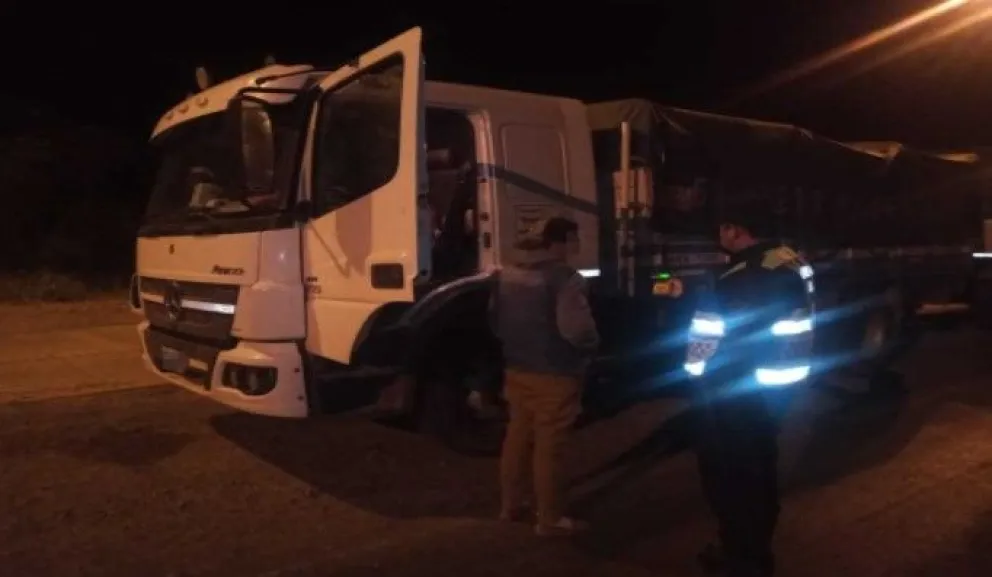Conocé lo que descubrieron las fuerzas policiales en un camión que frenaron en la ruta
