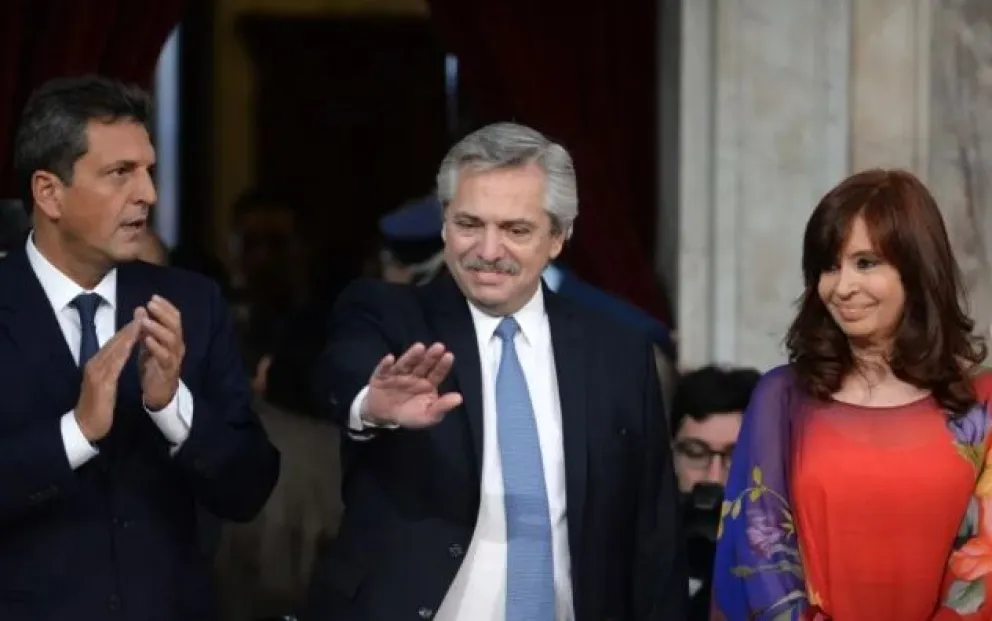 Sergio Massa estuvo junto a Cristina Kirchner y Alberto Fernández